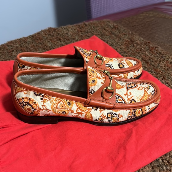 Authentic Gucci Floral Print Mens Shoes - Picture 2 of 15